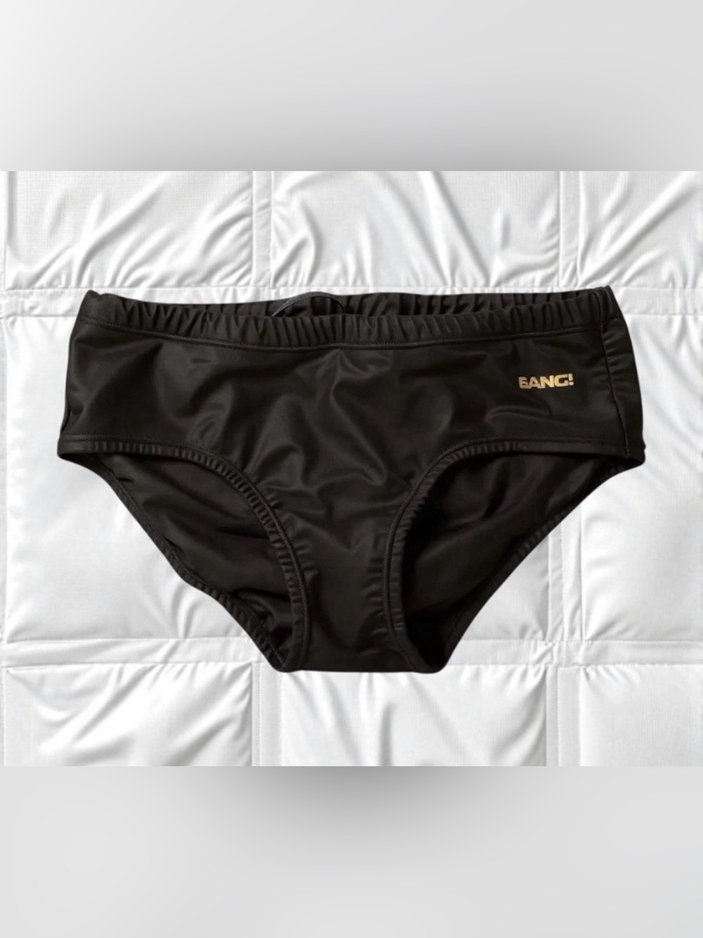 BANG! Men’s Black Swim Briefs – Low-Rise Performance Trunk